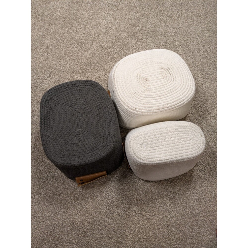 Target Brightroom Wicker / Woven / Coiled Rope Basket Lot Of 4 NWT - Picture 9 of 11